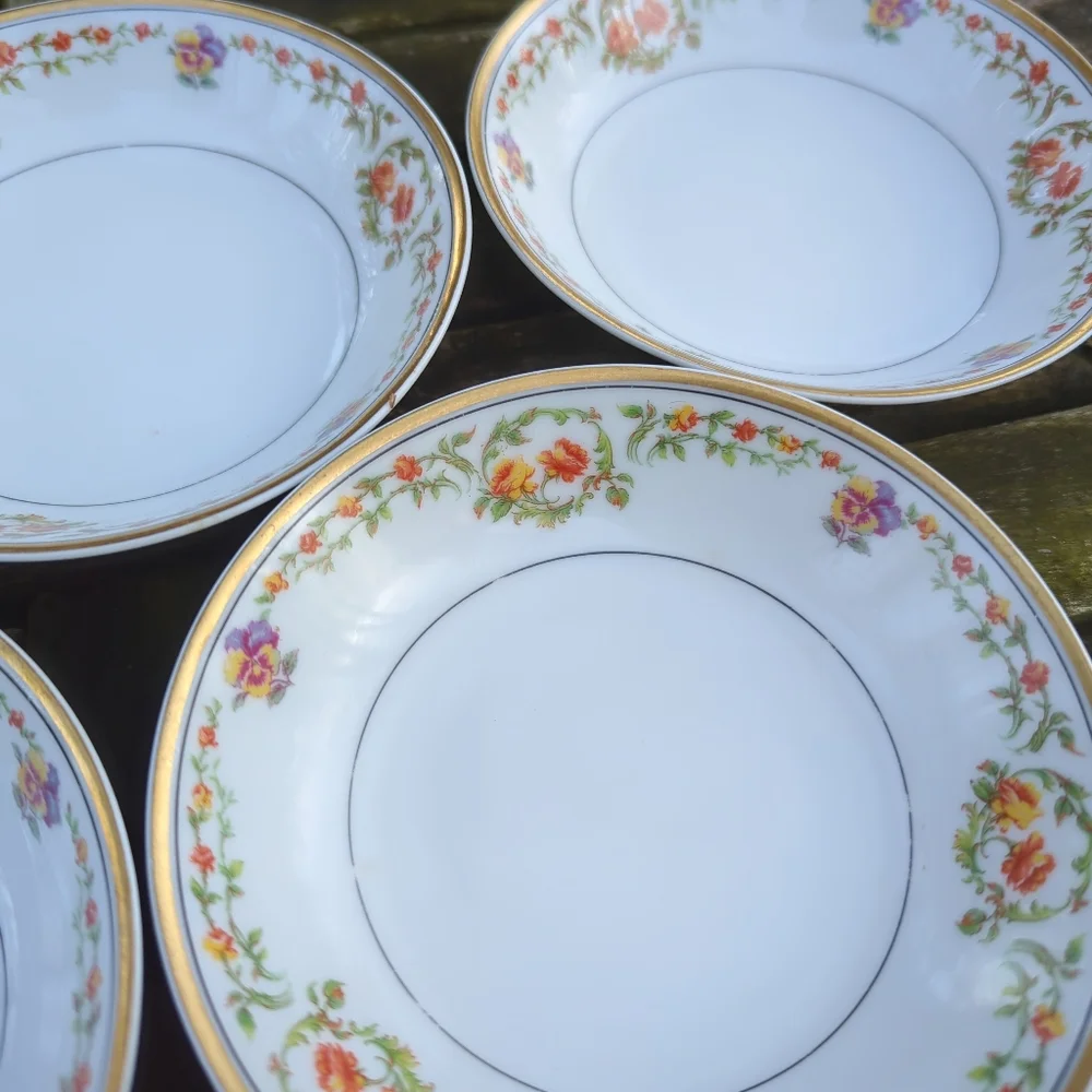 Rare! Set of 5 Haviland France Limoges Small Porcelain Finger Dishes